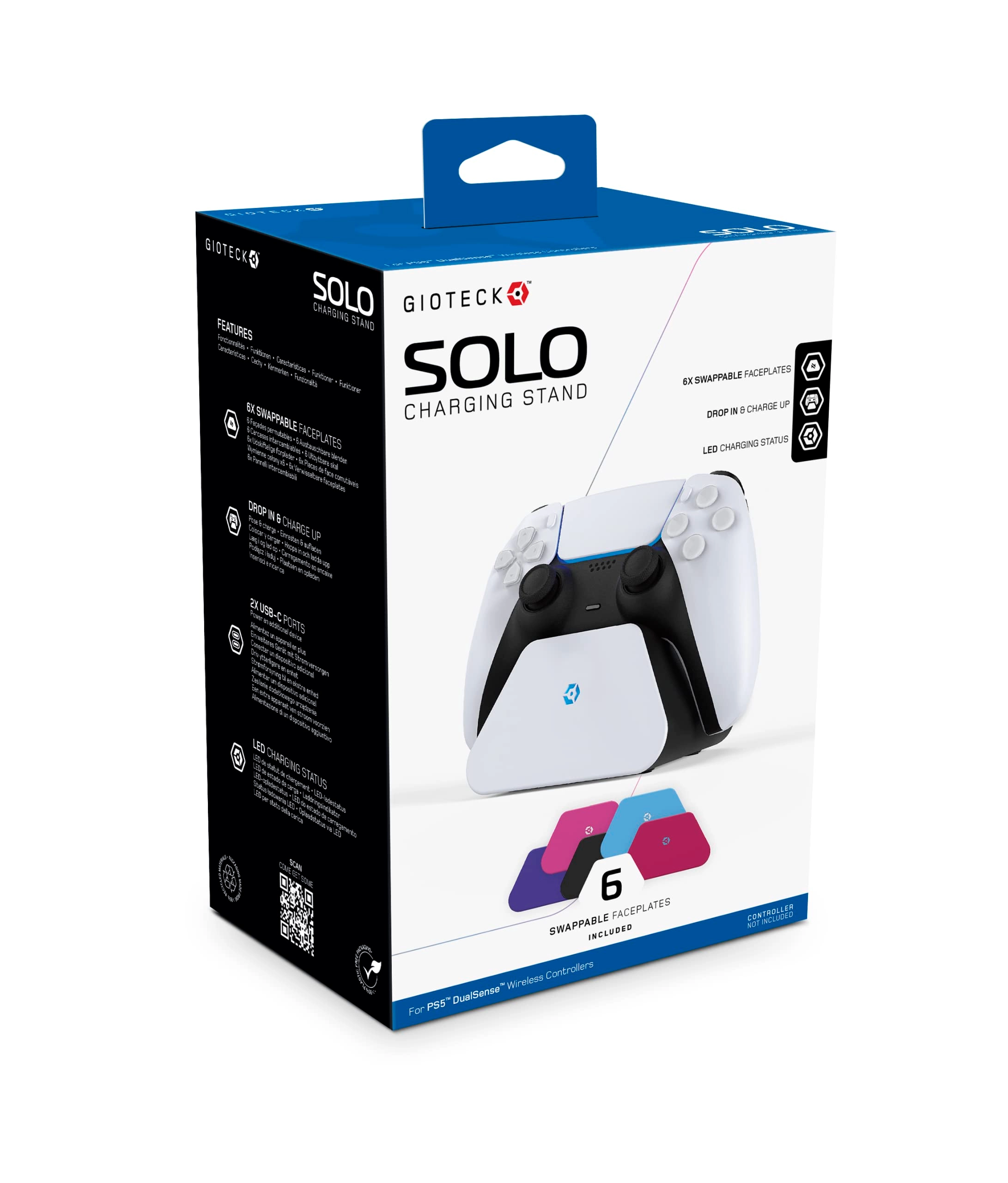 Gioteck Solo Charging Stand - Wireless PS5
