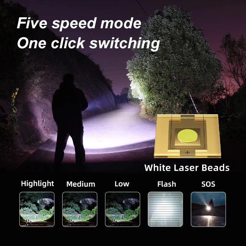 32850 Flashlight Rechargeable (1000lm)