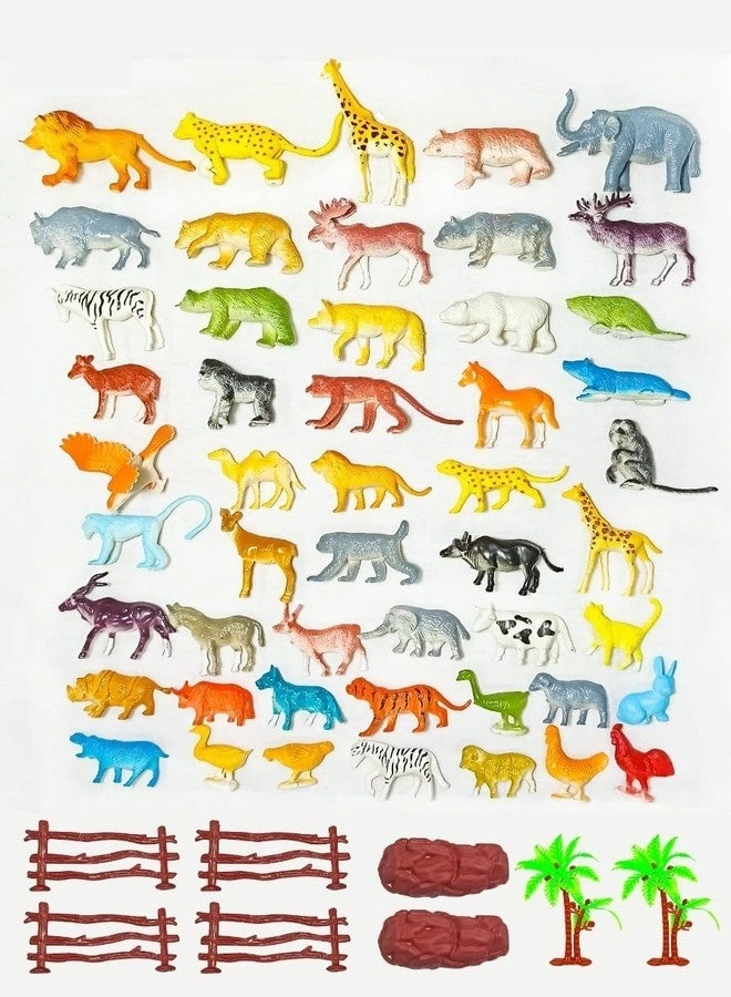 Realistic Animal Toys - Tiger,Lion, Elephant 58PC