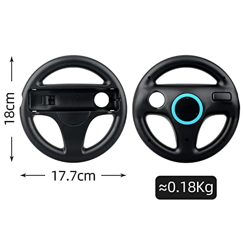 Kart Racing Games Steering Wheel - Black Nintendo Wii