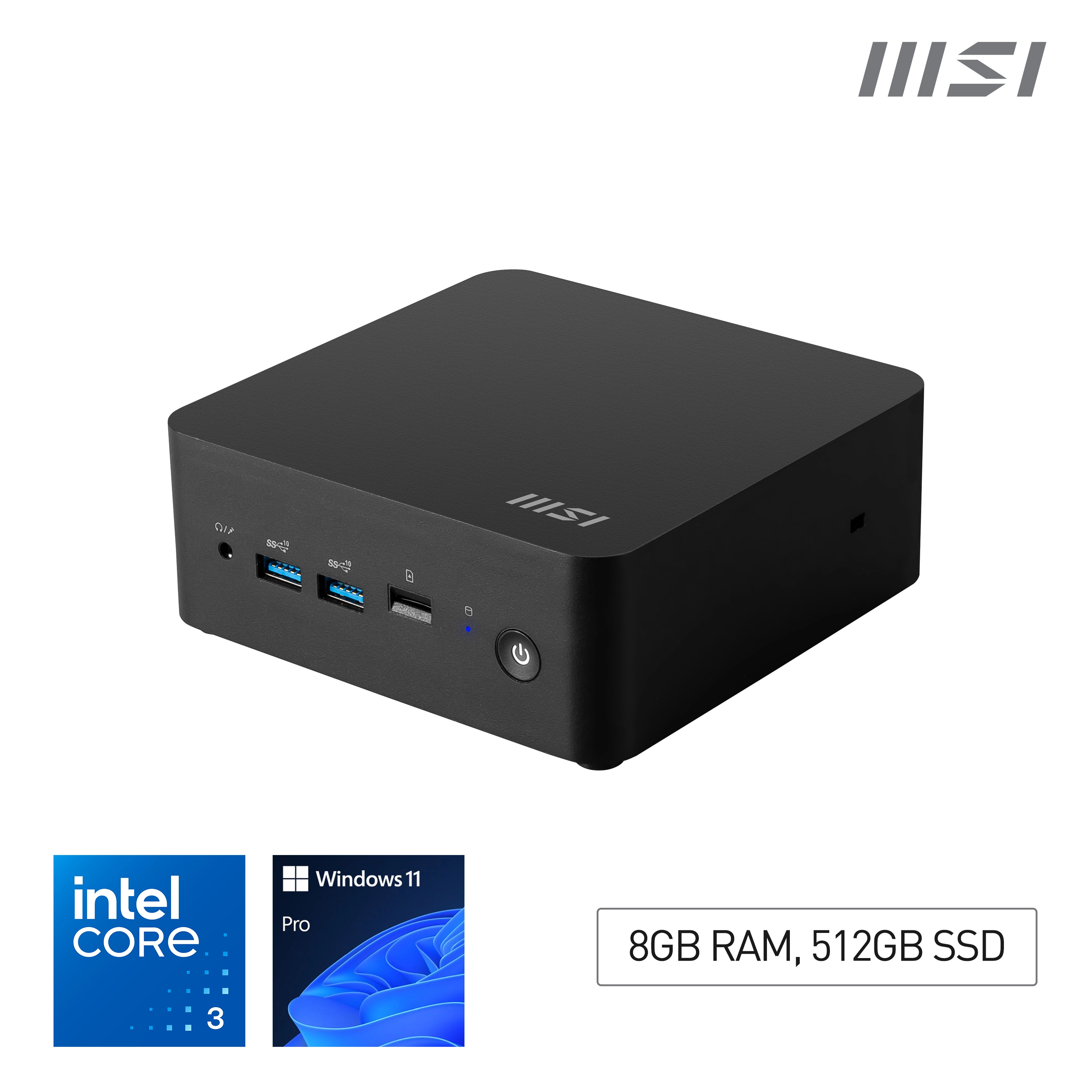 MSI Cubi NUC - Core 3-100U 8GB 500GB