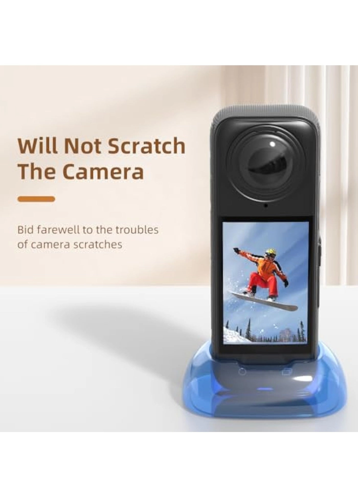 Camera Mount Stand Base - Insta360 X4 Silicone Black