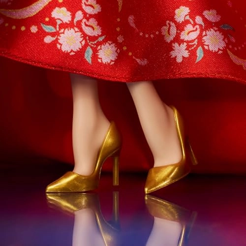 Barbie Signature Collection Lunar New Year Doll - Qipao Plum Blossom Print Gold Accessories