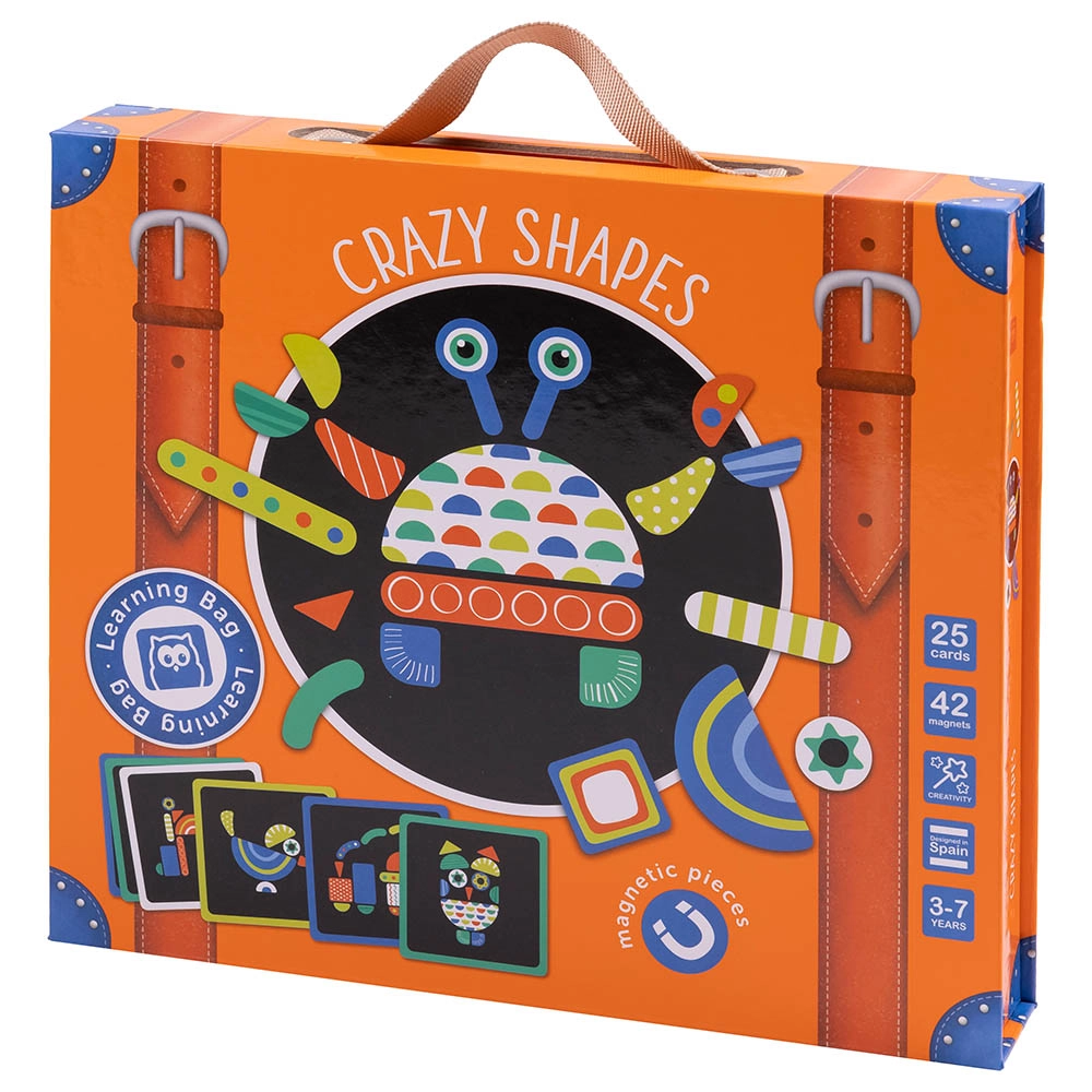 Magnetic Crazy Shapes And Cards Game - 3+ 67 pieces