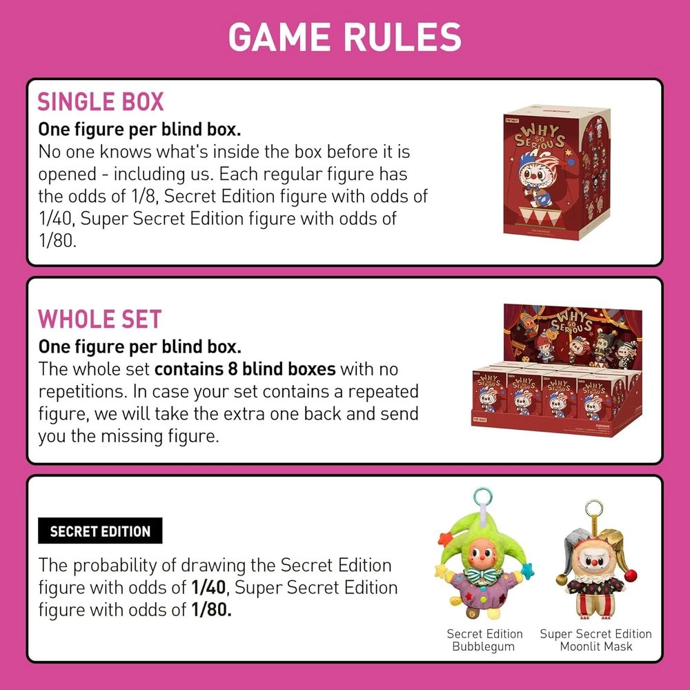 Why So Serious Series Vinyl Plush Pendant