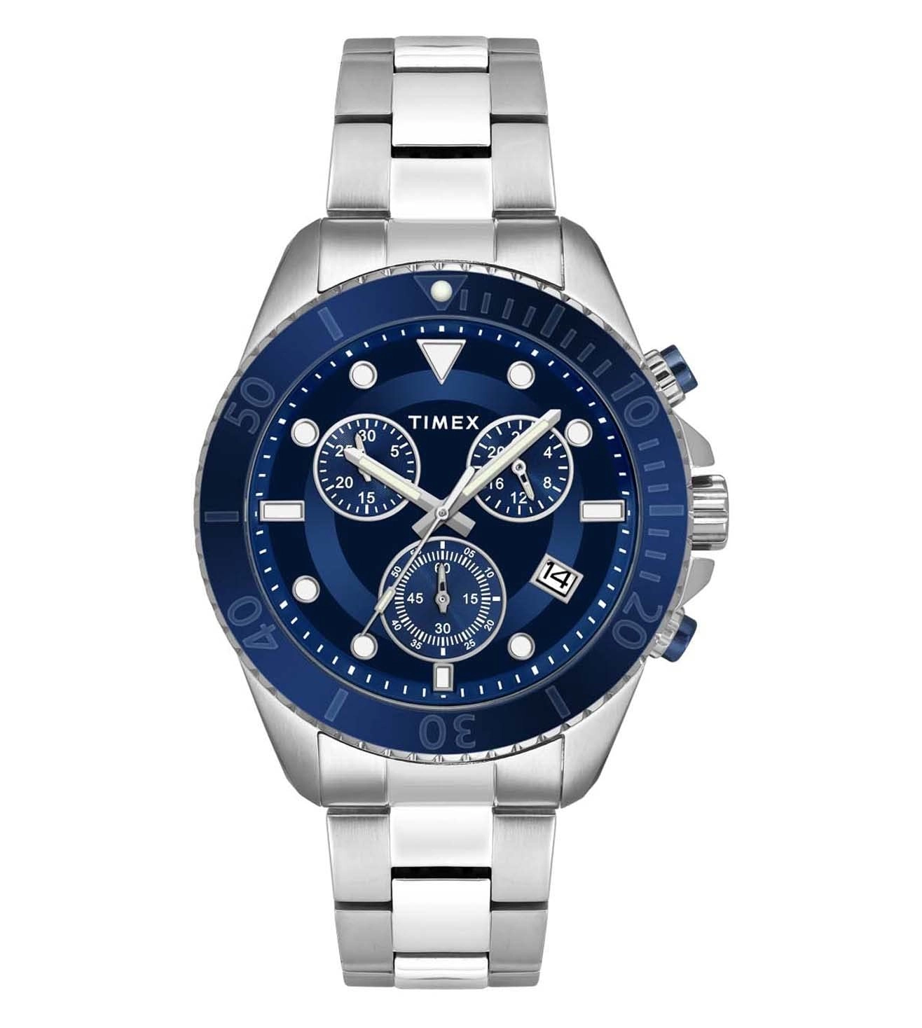 Imported By Timex Group India Limited Chronograph 45mm Stainless Steel