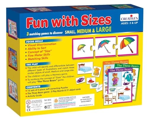 Fun With Sizes Puzzle - 3 Years & Above 48 pieces