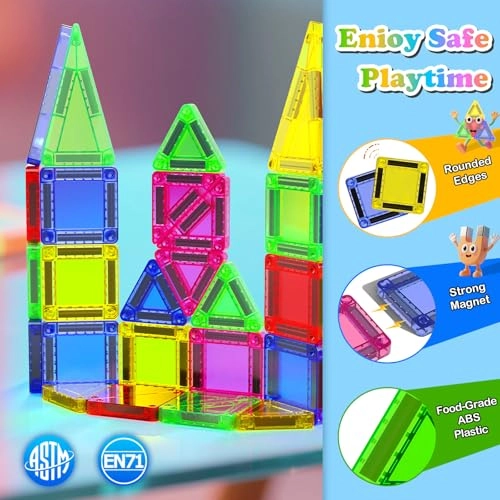 Mini Magnetic Tiles - Magnetic Tiles 40 pcs