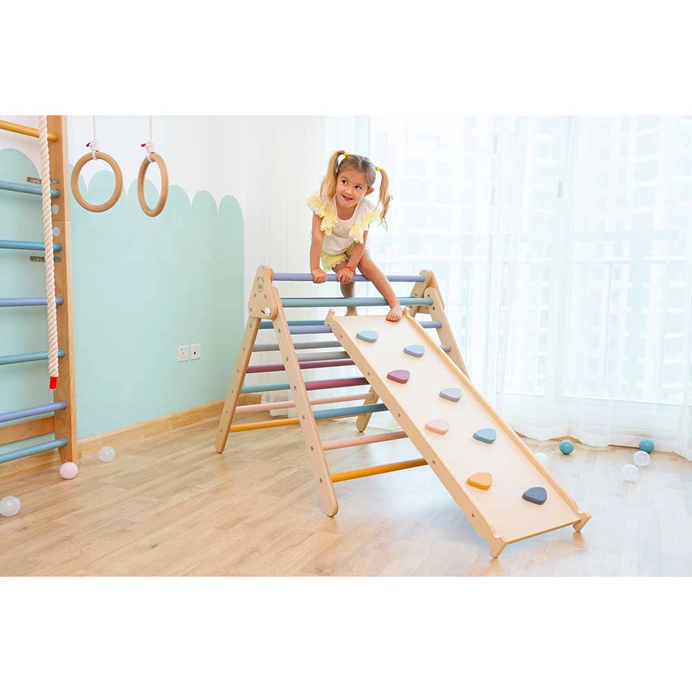 Pikler Triangle + Duo Slide/Ramp + Rocker