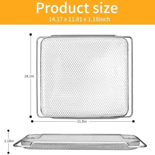 Air Fryer Grill Pan - Stainless Steel 1