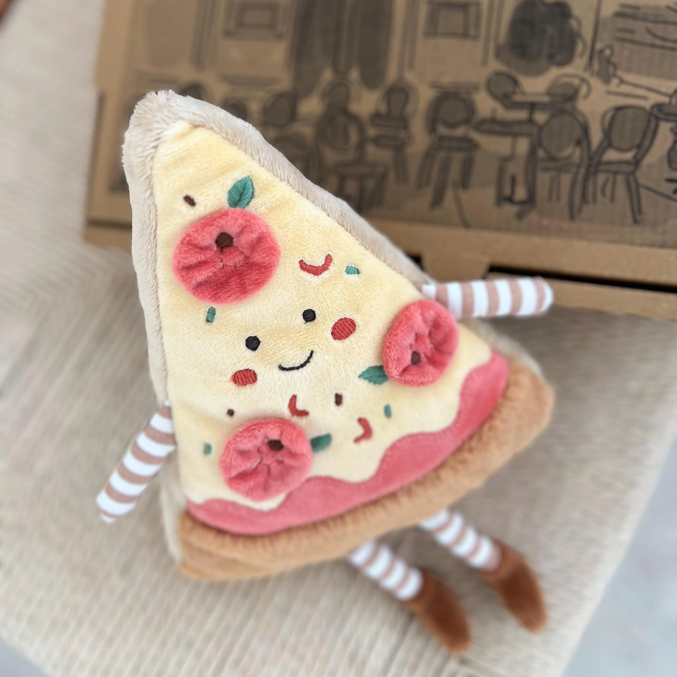 Cosimo Pizza 22.9 cm Plush - Soft Polyester