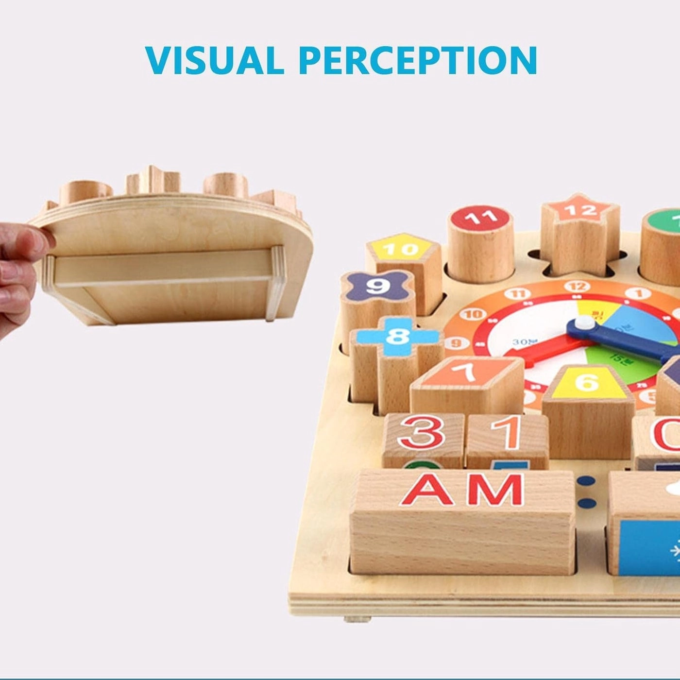 Time Clock Toy - Wooden 8.46x11.81in