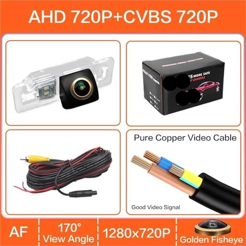 Rear View Camera Fisheye - Night vision Wired 1080P