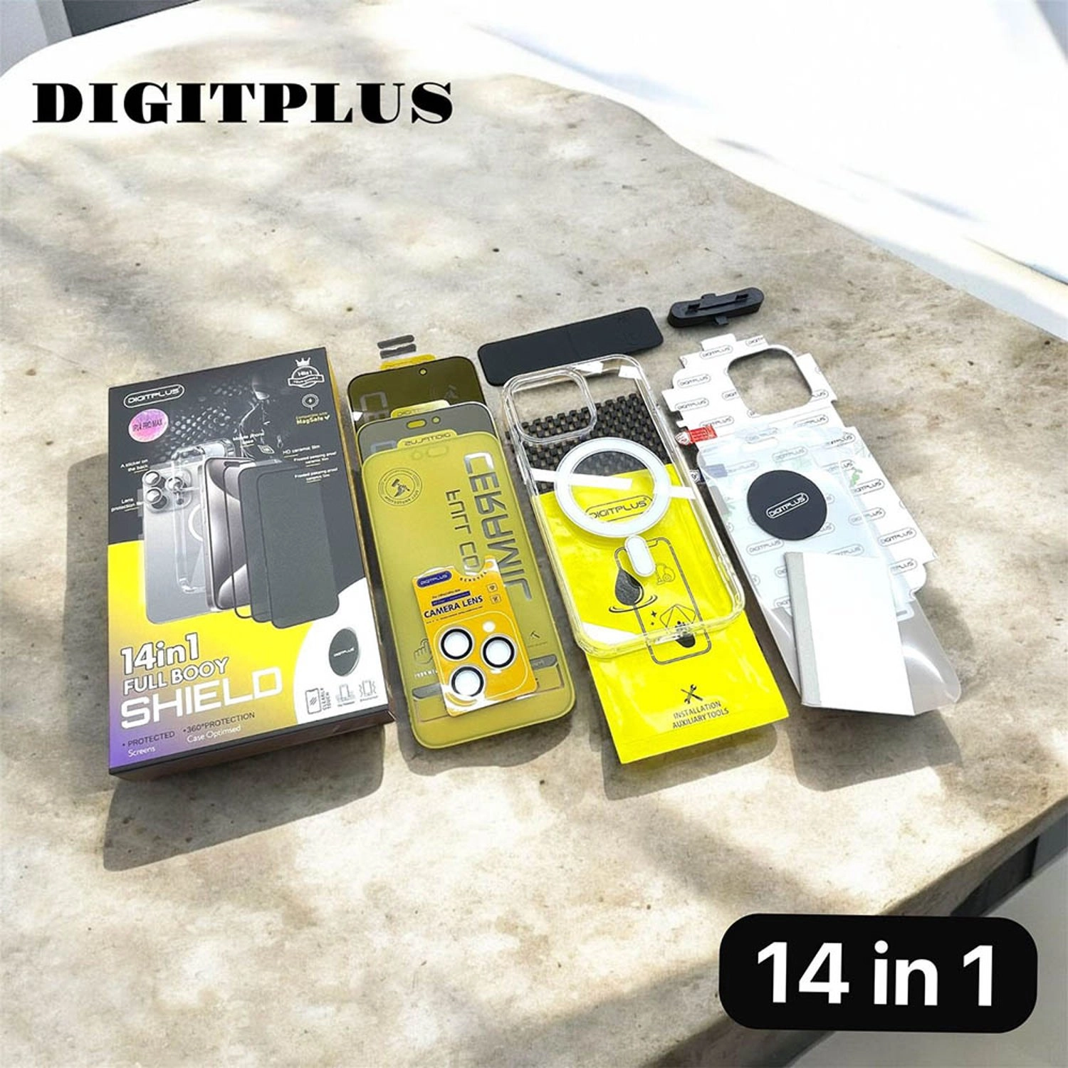 Case with Screen Protector for iPhone 15 Pro Max