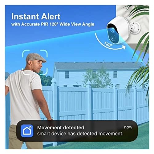 Outdoor Solar Security Camera 2K