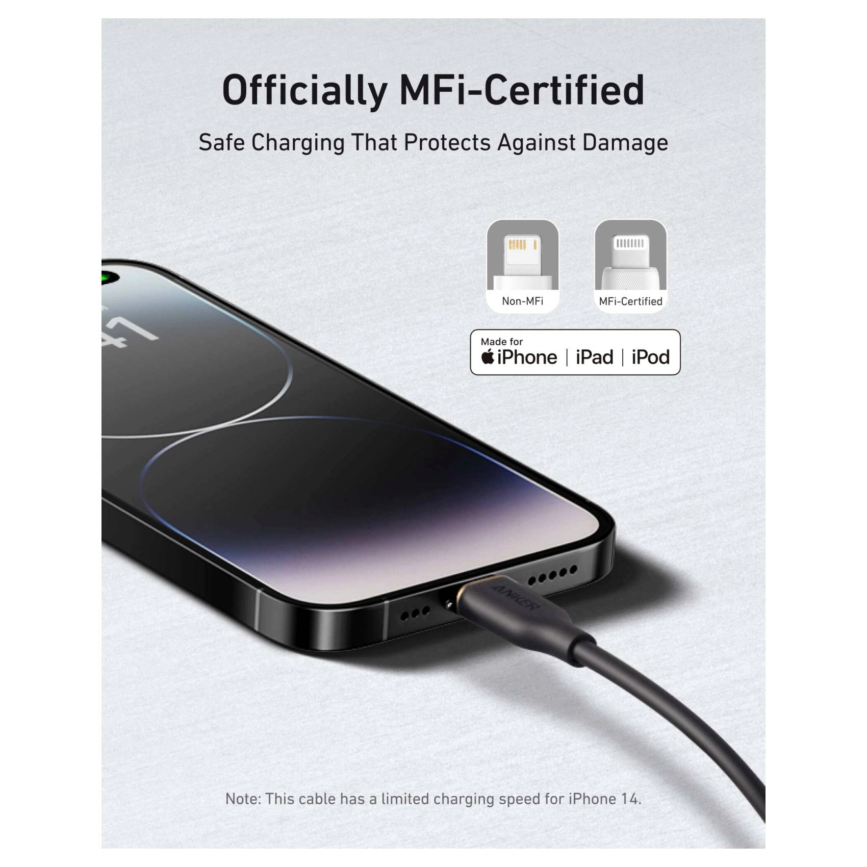 PowerLine III Flow USB-A to Lightning Cable 1.8m