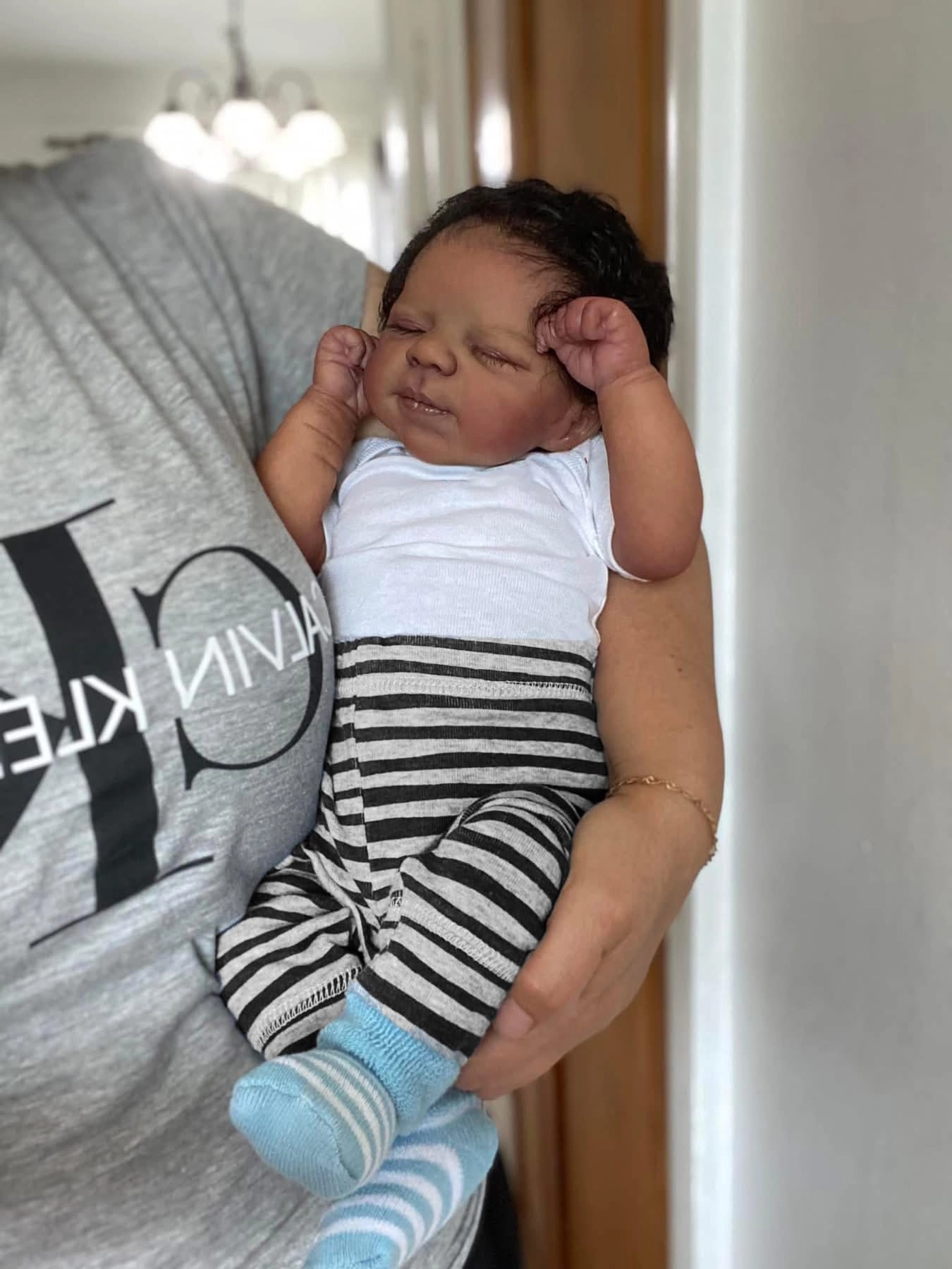Reborn Baby Doll - 18 Inch Silicone Full Body African American