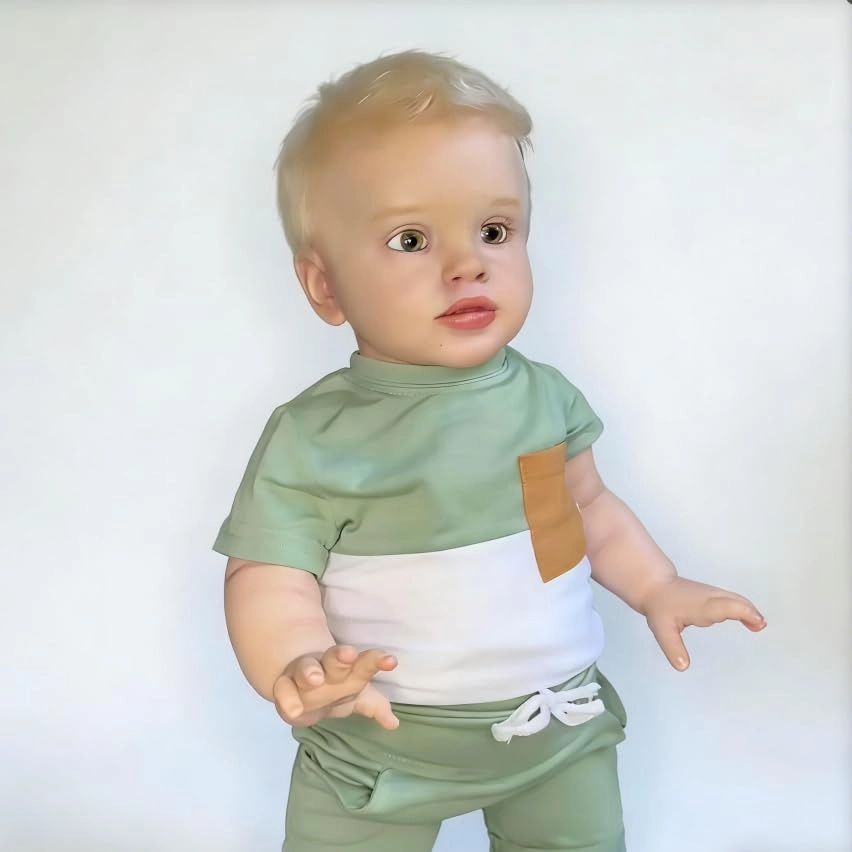 Pippa Reborn Baby Doll - 26 inch Cotton Vinyl Hand-rooted Curly Hair Ages 3+