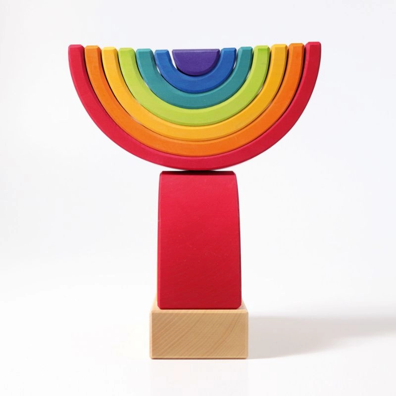 Rainbow Stacking Tower - Suitable for 12 months & above 14 pieces