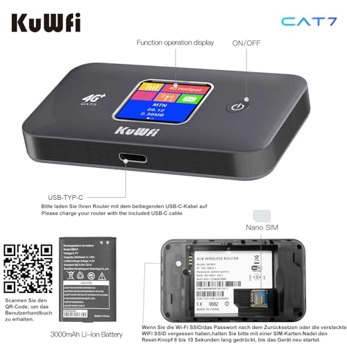 MF801 - 4G CAT7 Dual-Band 300Mbps 866Mbps