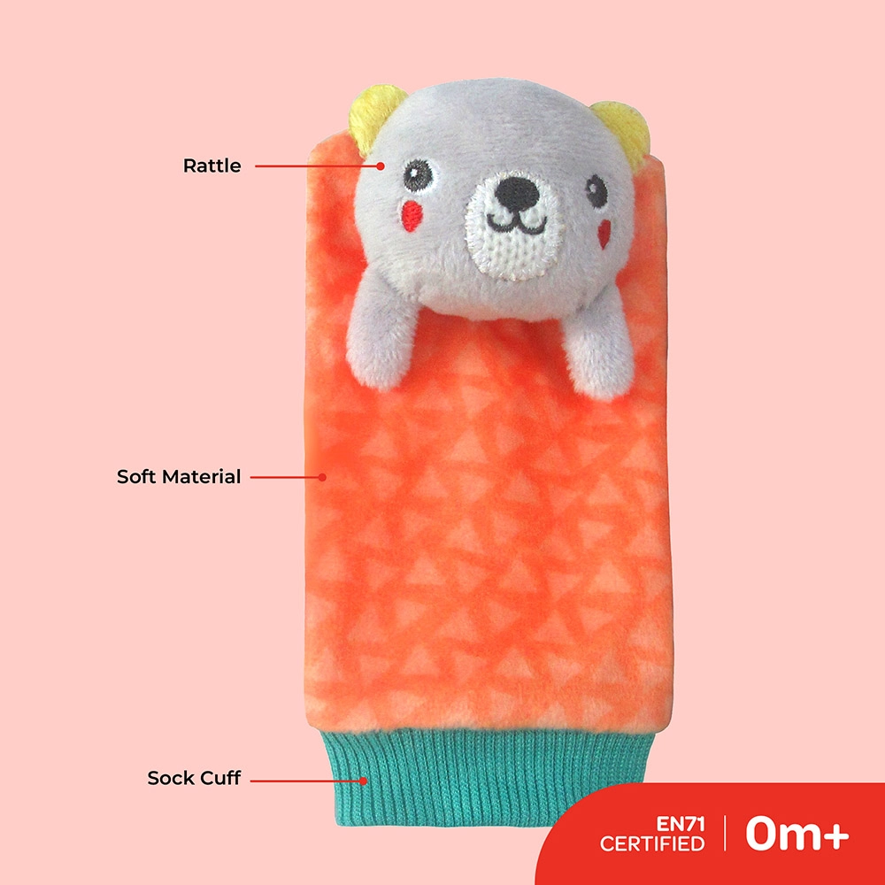 Foot And Wrist Rattle - 0 months fabric 4 pieces