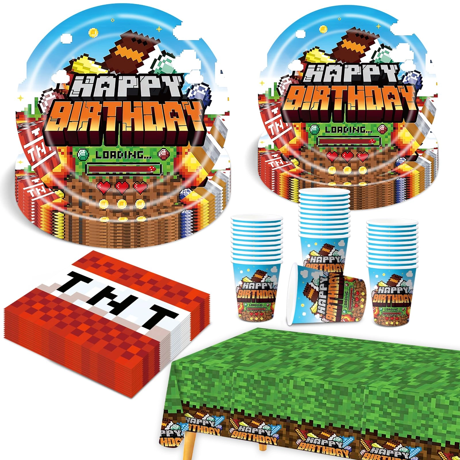 pianocean Party Tableware Set - 81 Pcs Birthday