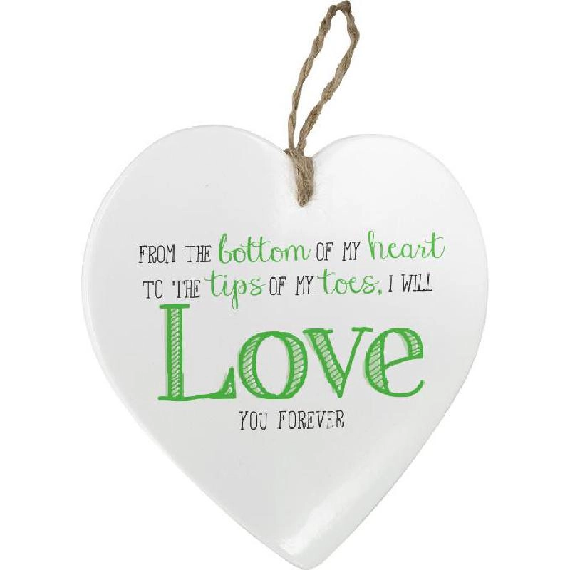 Non Branded Message Heart - Ceramic