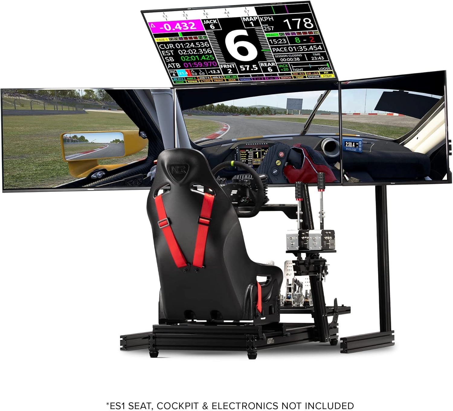 Elite Freestanding Complete Quad Monitor Stand