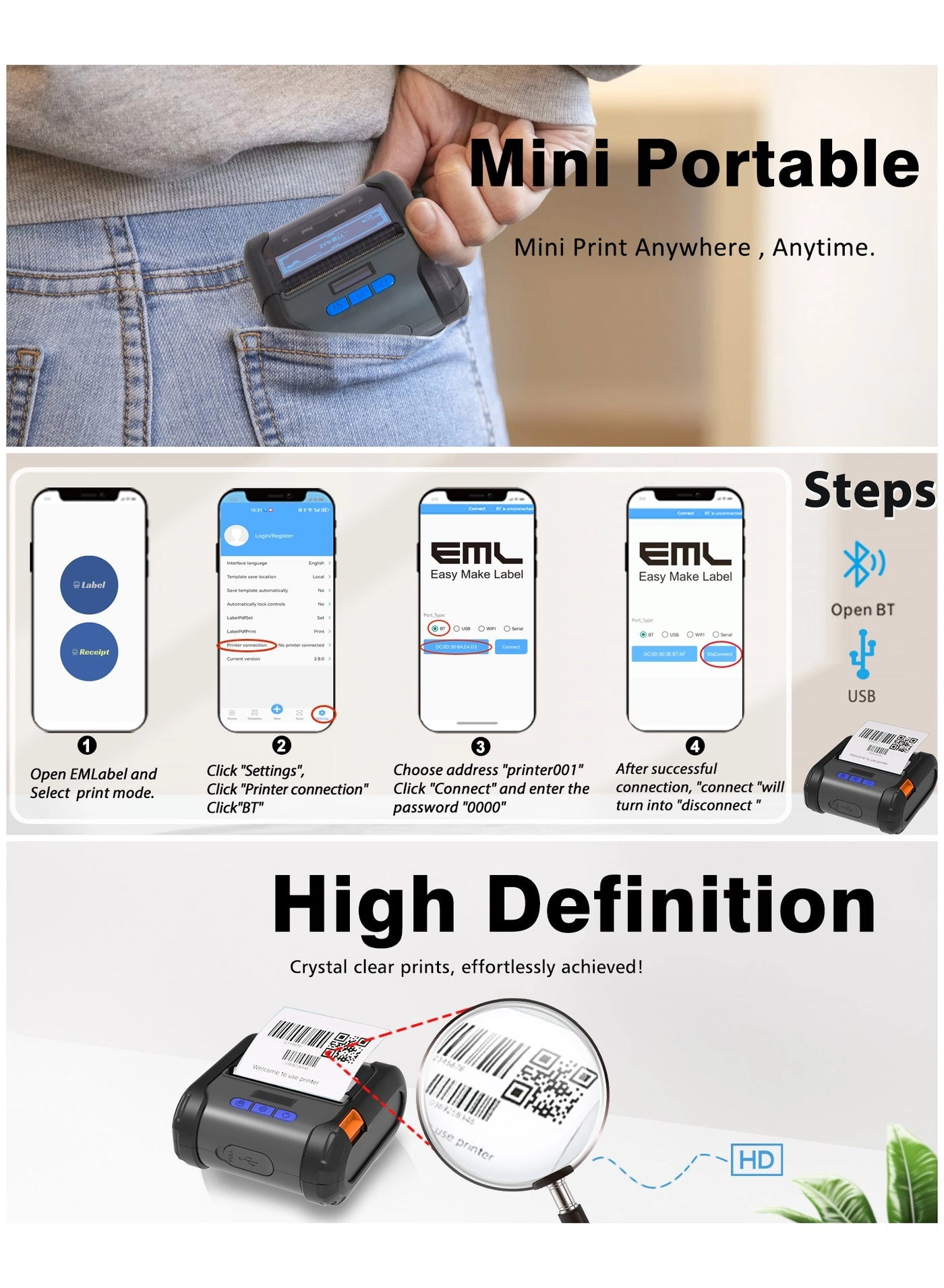 ZM04WD - Thermal 58mm/80mm