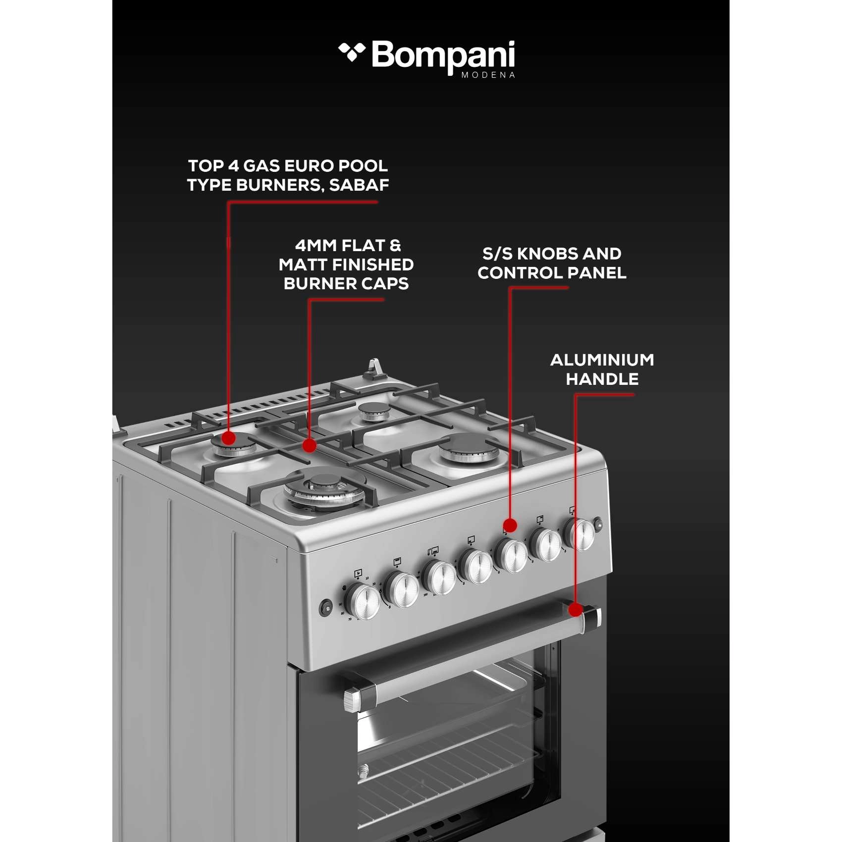 BO613YA GAS Cooker