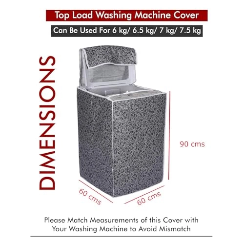 Top Load Washing Machine Cover - Compatible with IFB 6.5 Kg, 7.0 Kg, 7.5 Kg