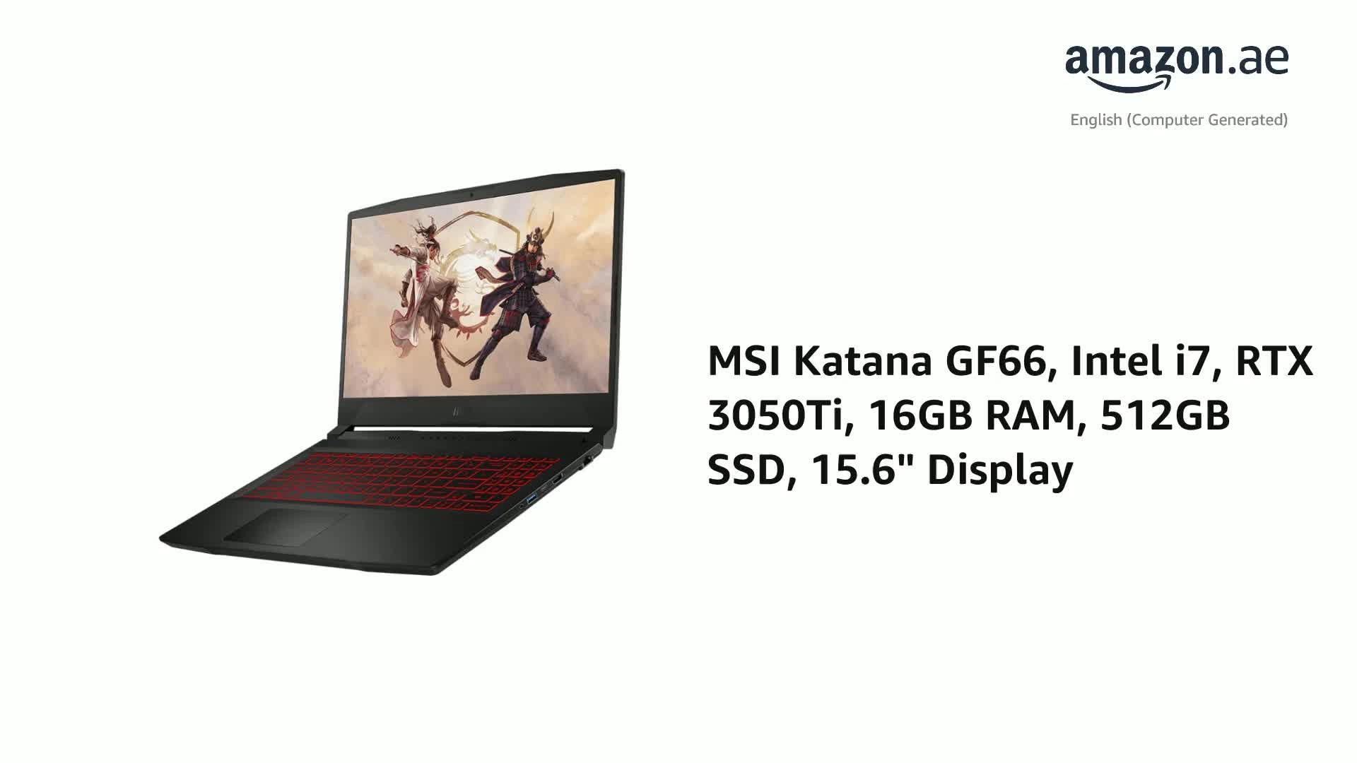 Katana GF66 9S7-158422-001 - 15.6'' Core i7-12700H 16GB DDR4 512GB SSD