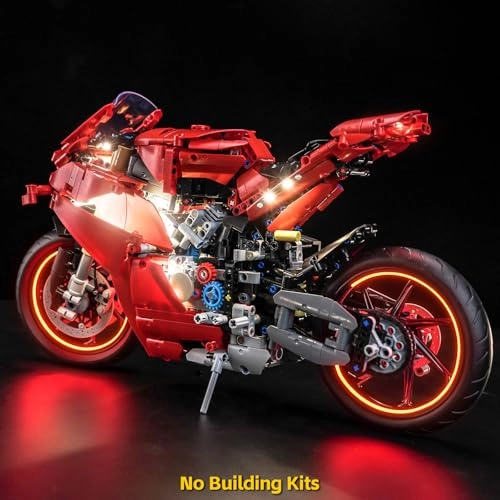 LED Light Set Compatible with Lego Ducati Panigale V4 S Motorcycle - 2 light sources
