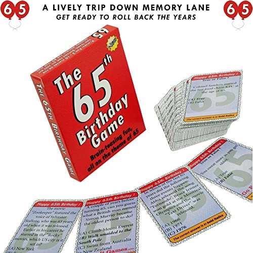 65th Birthday Game - English Adult