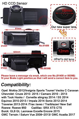 3rd Brake Light Reversing Camera - 1280*720 Pixels