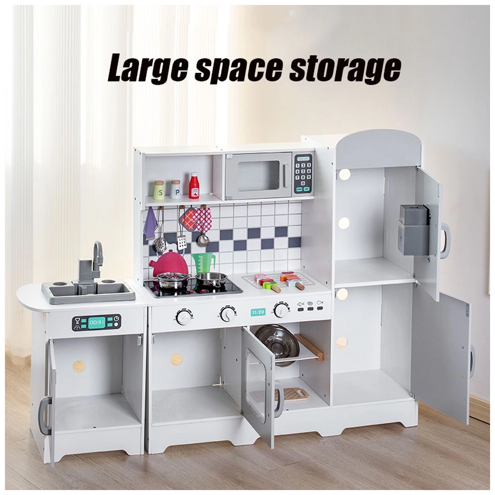 Kids Wooden Kitchen Playset (5551007-W10C610)