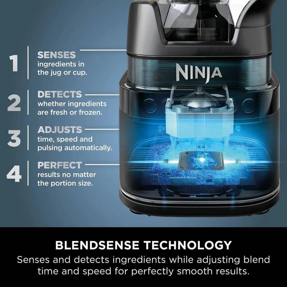 Detect Power Blender Pro - BlendSense Technology 2-in-1 Jug & Single-Serve 15+ Functions