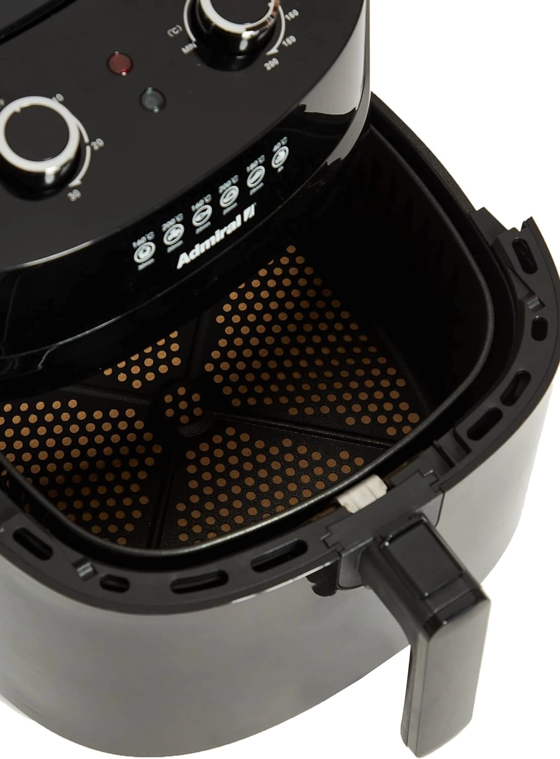 Air Fryer ADAF65BL - Knob Control Cool Touch Handle Detachable Basket