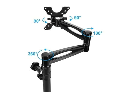3-Way Adjustable Tilting Monitor Desk Mount Bracket - 13 To 30 Inch Monitors 50x50, 75x75, and 100x100