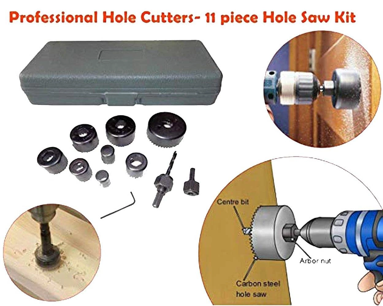 Hole Saw Set - wood metal