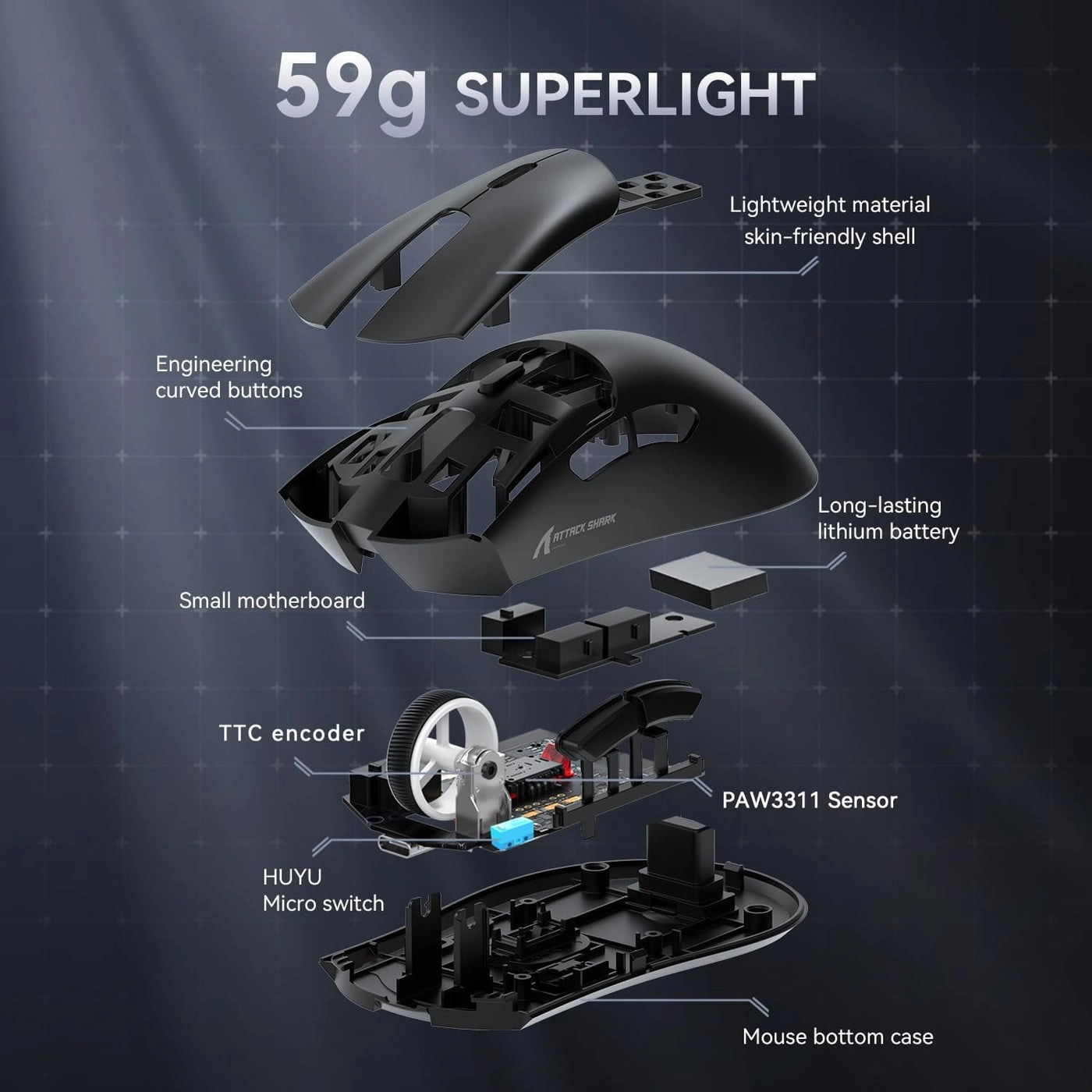 R1 Superlight Mouse - Wireless