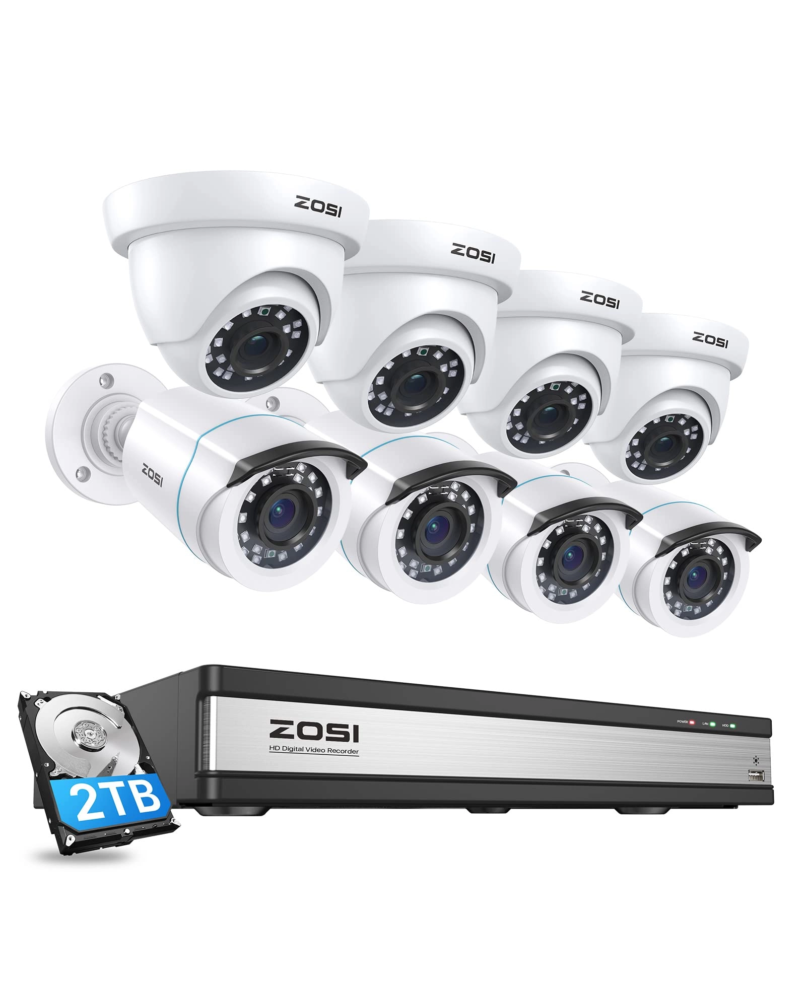 Ansjer Electronics Co., Ltd. 16 Channel Security Camera System - 12 16 1080p