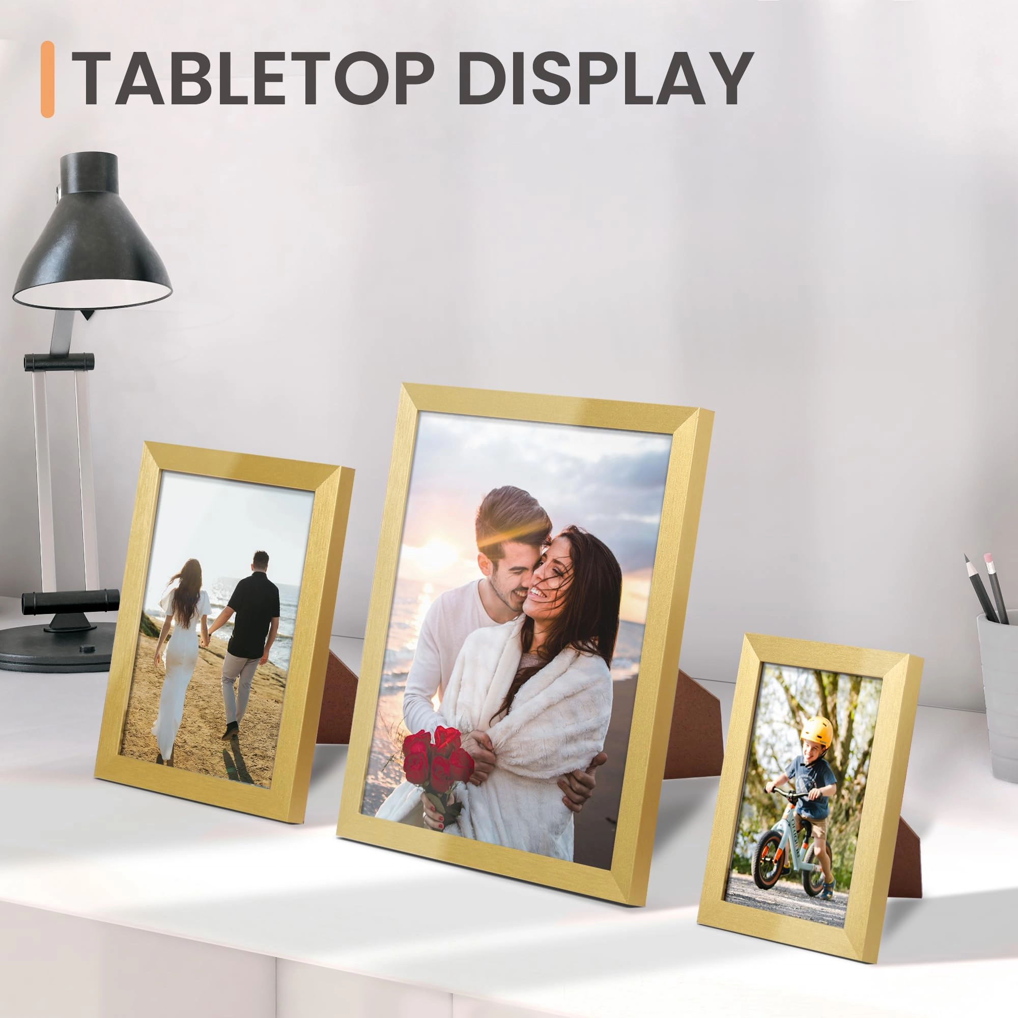 10 Pack Picture Frames - 8x10, 5x7, 4x6