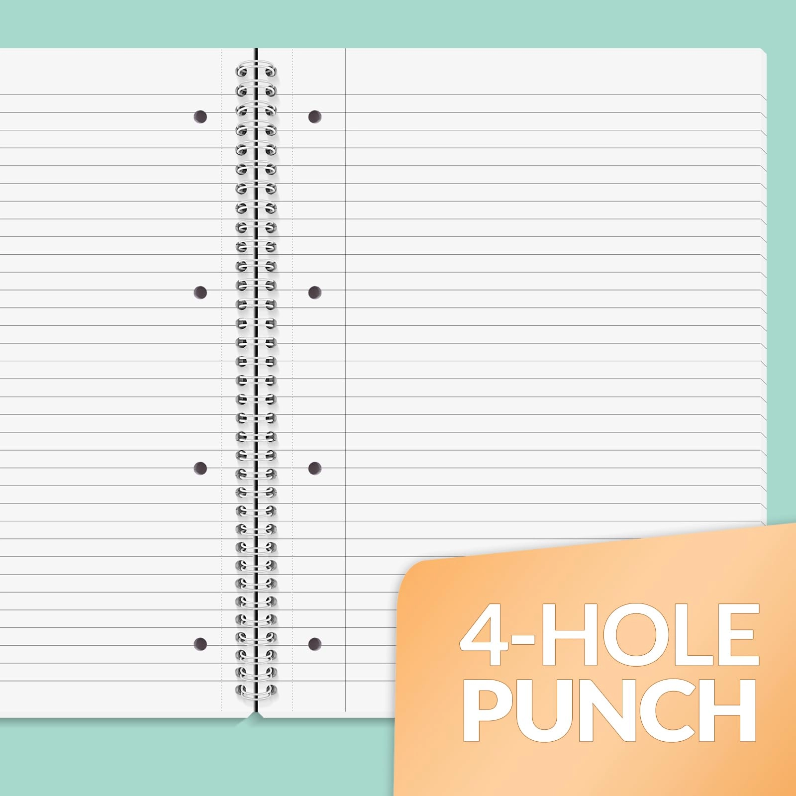 Notebook A4 Spiral - Lined 100 Sheets