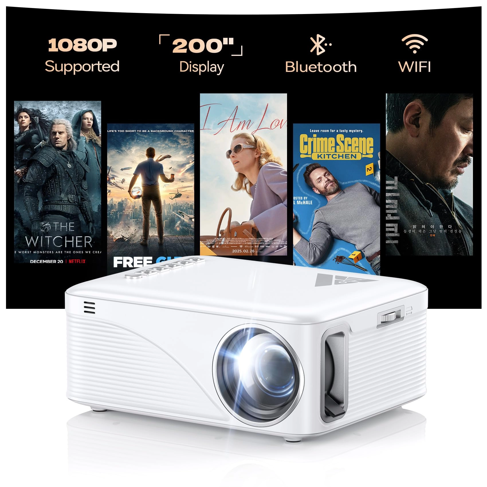 Nasin Projector - 1920 x 1080 Pixels