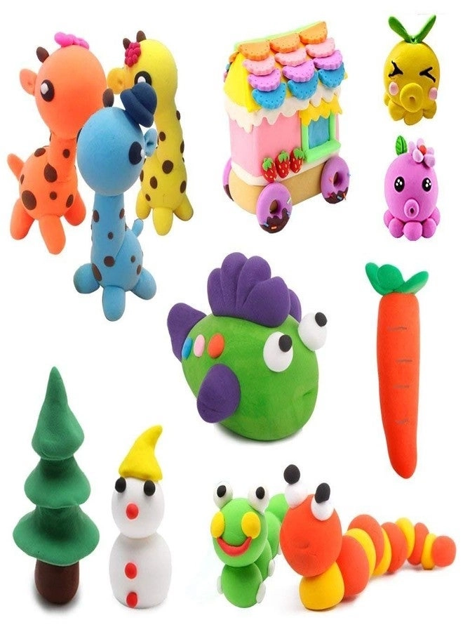 Air Dry Clay - Soft Modeling with Tools 12pcs.