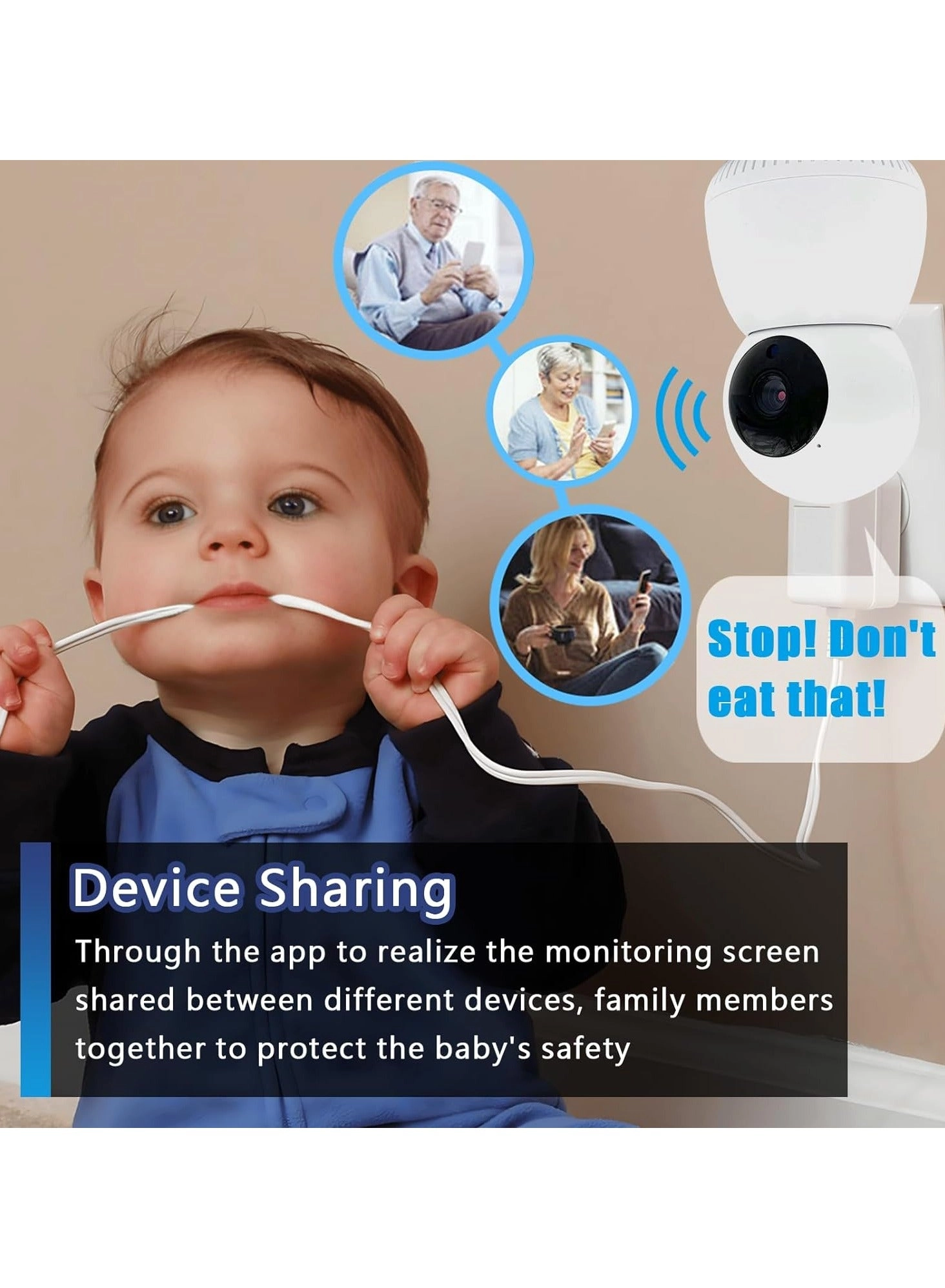 HOME SECURITY AND BABY MONITOR CAMERA 1080p