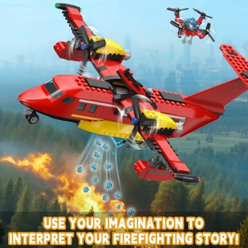City Fire Brigade Fire Plane - 803 pcs