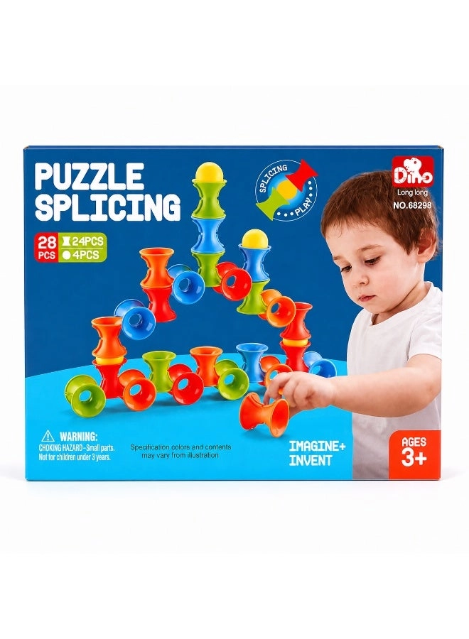 Pebblez Stacking Cup Puzzle Set - 3 years+ 28 pieces