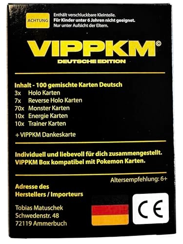 Pokemon Trading Card Set - German 100pcs